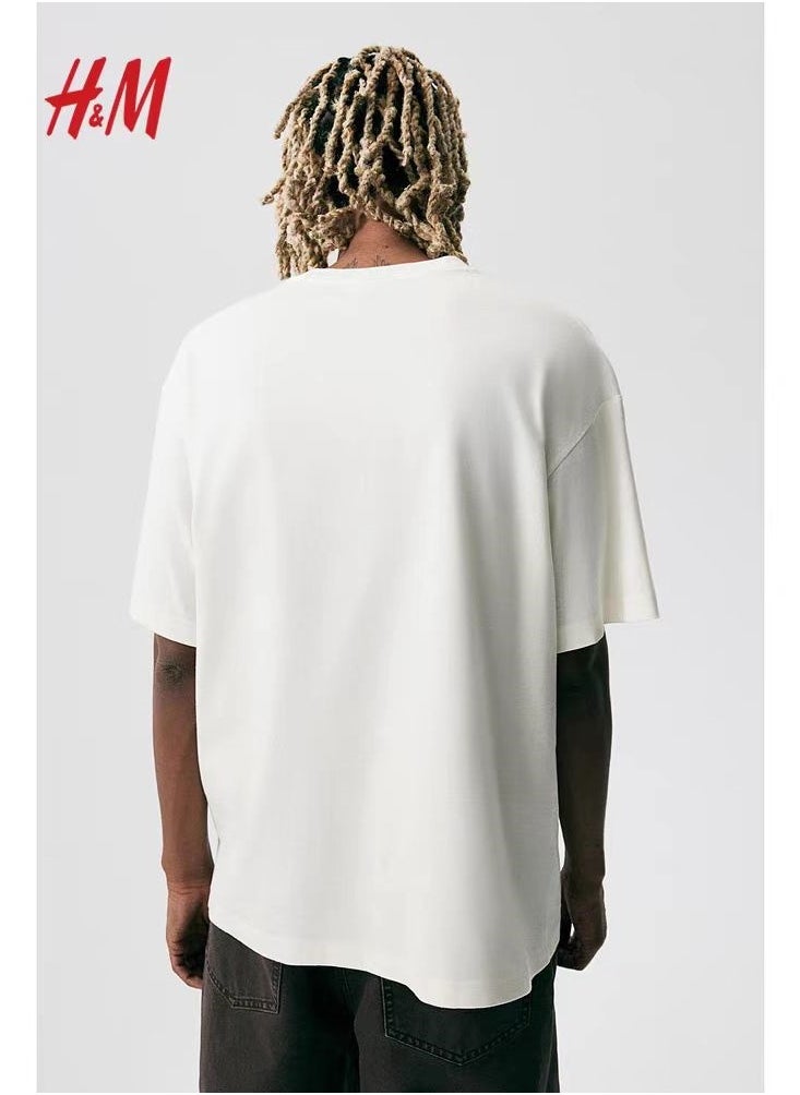 H and M - New HM Casual Loose Cotton Short Sleeved Shirt - Image 1