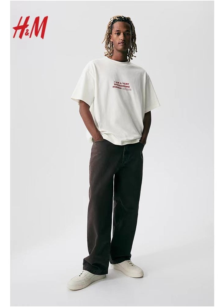 H and M - New HM Casual Loose Cotton Short Sleeved Shirt - Image 1