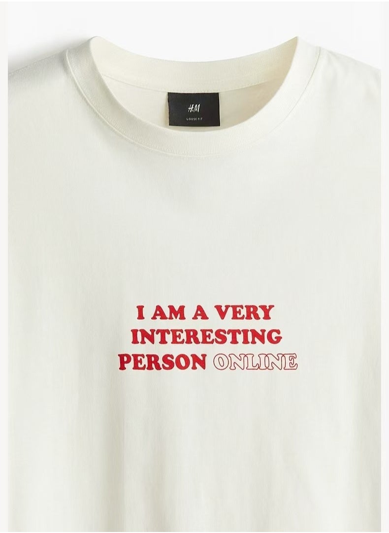 H and M - New HM Casual Loose Cotton Short Sleeved Shirt - Image 1