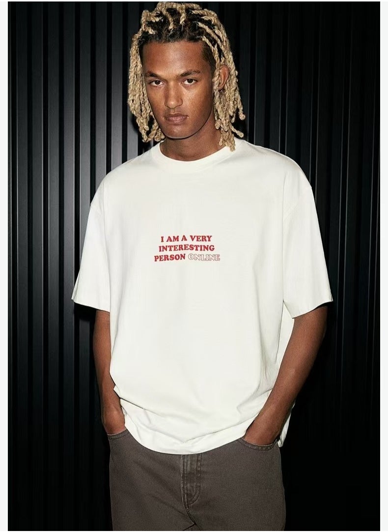 H and M - New HM Casual Loose Cotton Short Sleeved Shirt - Image 1