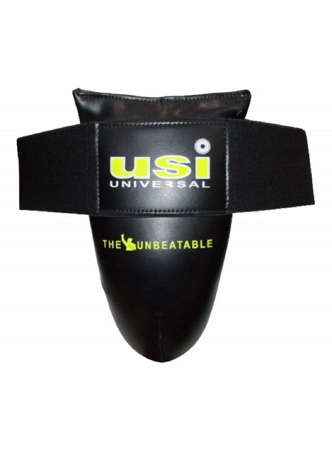 USI حارس الفخذ العالمي 629PU للرجال لملاكمة MMA تدريب تاي بوكسينغ حماية، بناء PU سميك، مبطن بشبكة (المقاس S/M)