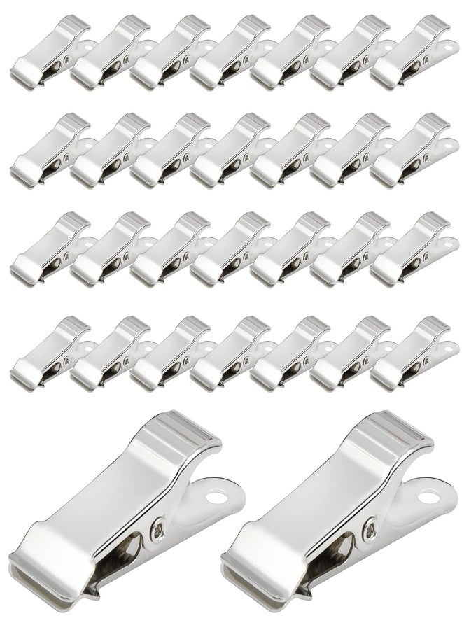 Elesunory 30 Pcs Metal Alligator Clips, 1.58 Inch x 0.5 Inch Metal Mini Clamps, Mini Spring Clamps for Wire, Photo, Curtain, Crafts - Image 1