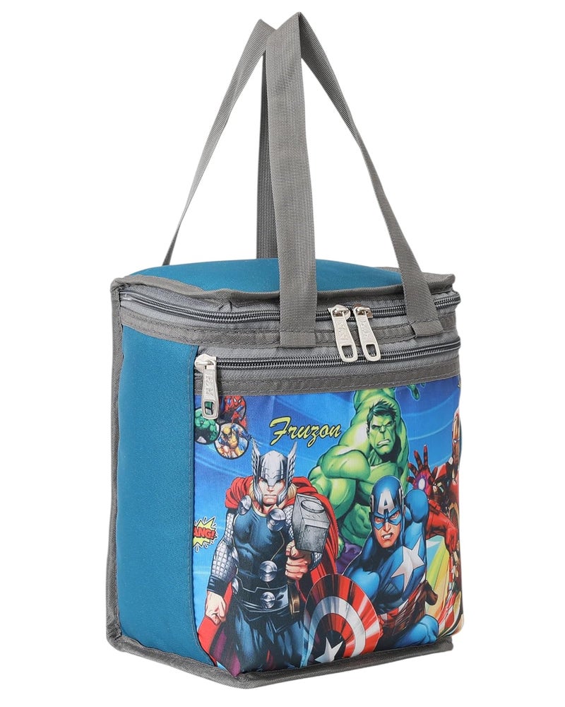 HACKON STAR 10L Lunch Tiffin Bag for School & Picnic for Boys & Girls Waterproof Lunch Bag (Green) - Image 4