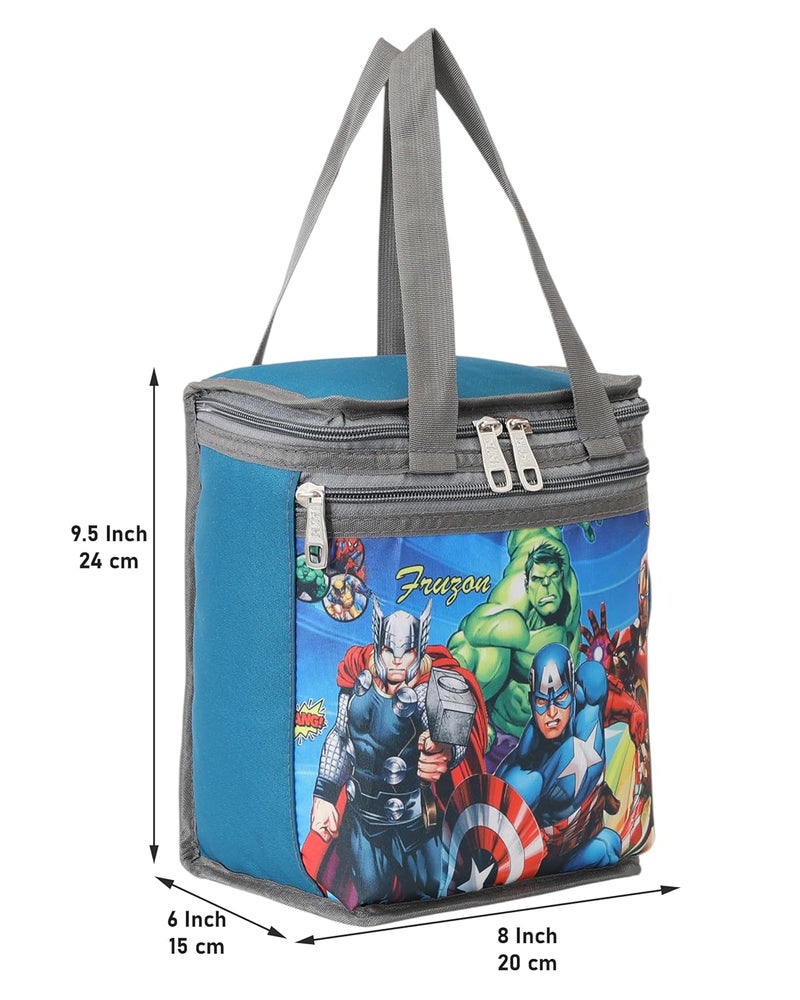 HACKON STAR 10L Lunch Tiffin Bag for School & Picnic for Boys & Girls Waterproof Lunch Bag (Green) - Image 3