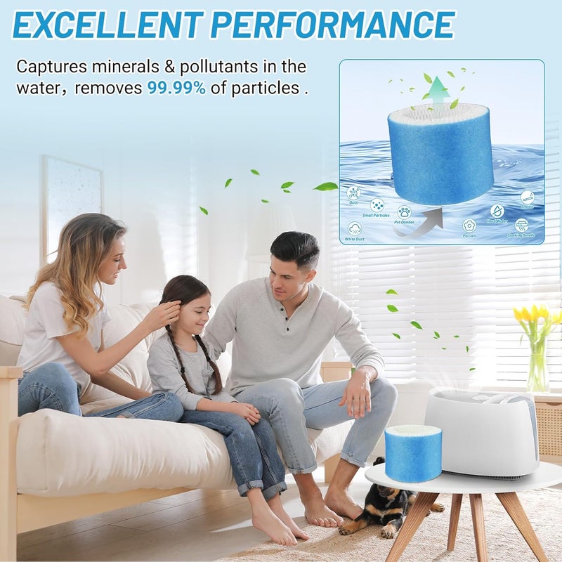 Lemige 6 Pack Upgraded HAC-504 Humidifier Filters for Honeywell Humidifier HAC-504, HAC-504AW, HAC504V1, HCM350, HCM-350W, HCM-300T, HCM-315T, HCM-600, HCM-710, Replacement Filter A - Image 3