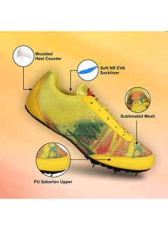 Nivia Zion Spikes Running Shoes |5 UK/ 6 US / 39 EU| For Running, Jogging, Training, Gym | Breathable Mesh | Comfortable | Cushion | Light Weight  - Image 2