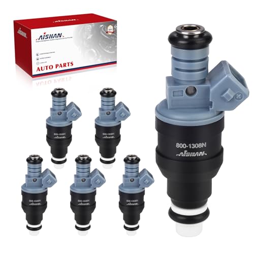 AISHAN 6PCS Fuel Injectors 4 Holes Compatible with Ford Ranger V6 30L Flex Fuel 1999 2000 for Mazda B3000 V6 30L Flex Fuel 1999 2000 Replace FJ305 XL5Z9F593AA 8001308N - Image 1