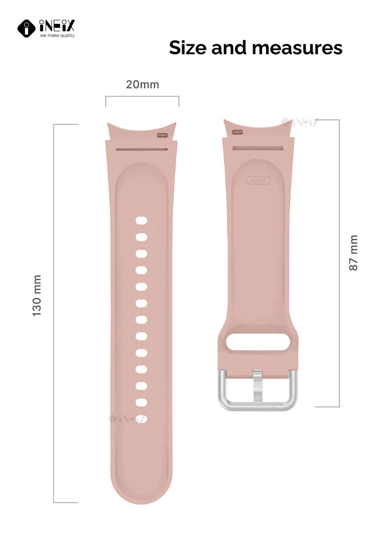 INEIX Silicone Replacement Strap For Samsung Galaxy Watch 3 41 mm Pink Sand  - Image 4
