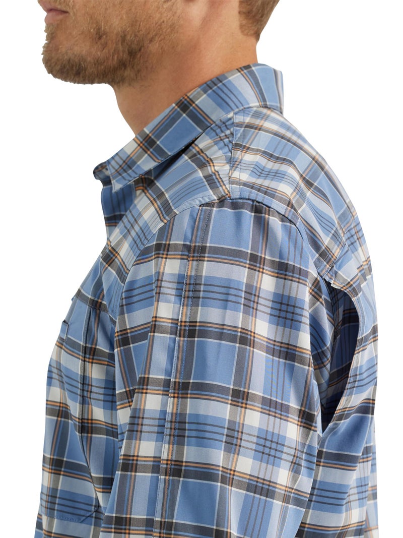 ATG قميص ATG من Wrangler بأكمام طويلة للرجال، نمط كاروهات كورونيت - Image 5