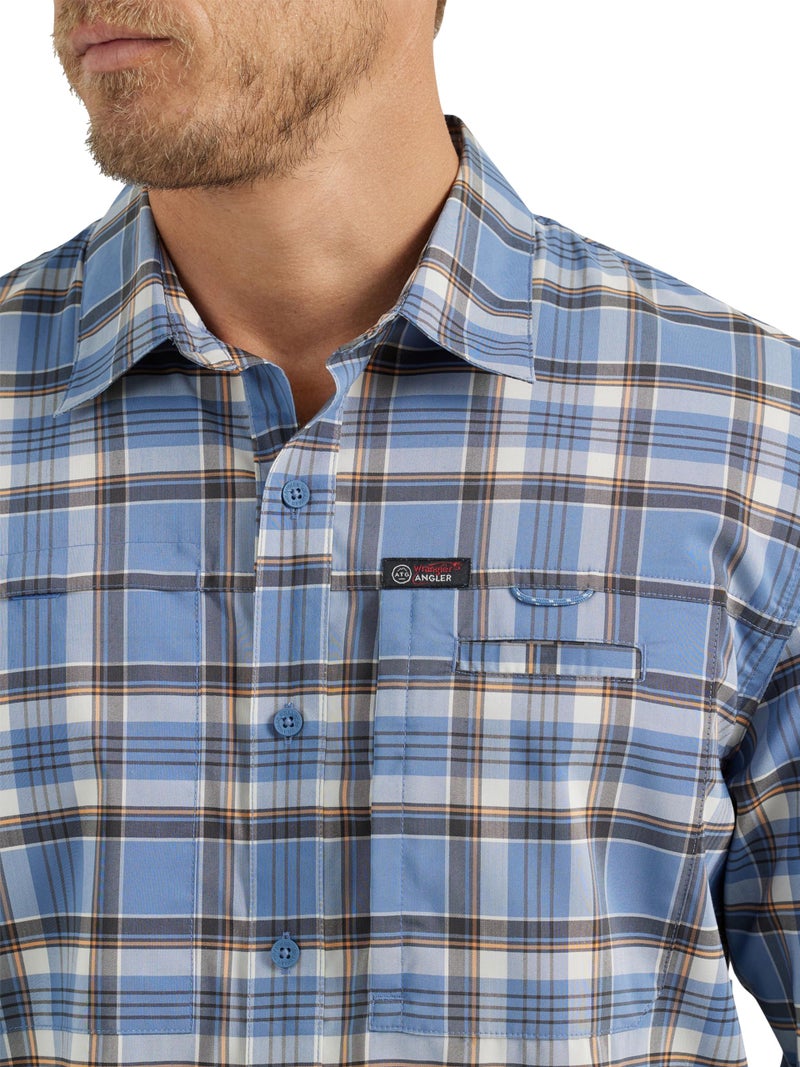 ATG قميص ATG من Wrangler بأكمام طويلة للرجال، نمط كاروهات كورونيت - Image 3