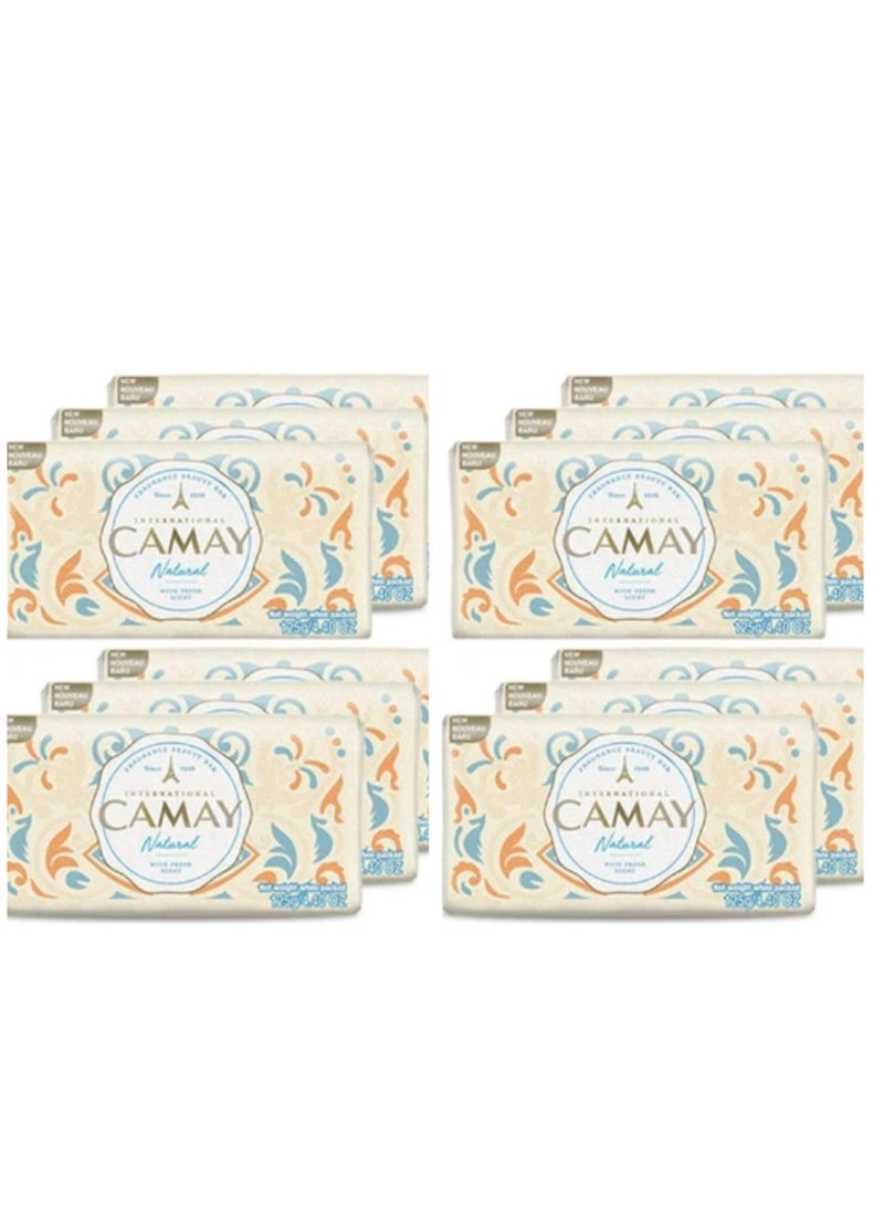 Camay International Naturel Soap With Fresh Scent 125g 12 pcs