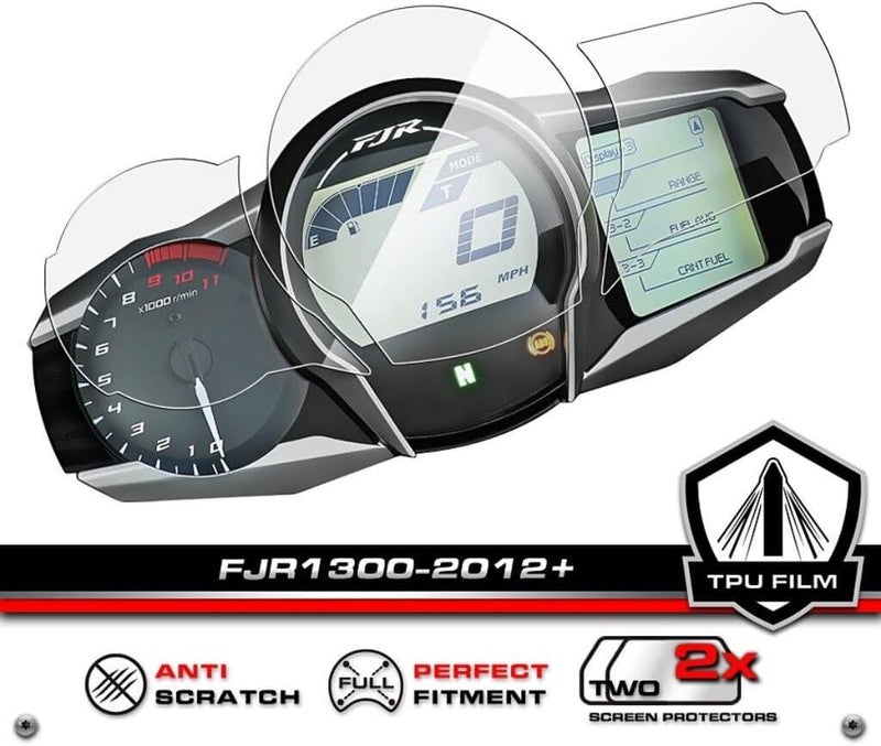 Yurefax FJR1300 Motorcycle Dashboard Screen Protector - Image 2