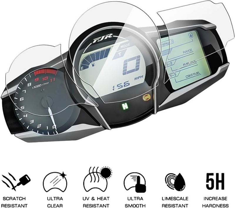 Yurefax FJR1300 Motorcycle Dashboard Screen Protector - Image 3