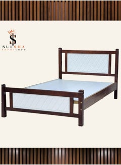 SULSHA Modern Heavy Duty Solid Wooden King Size Bed 180x200 Cm  - Image 1