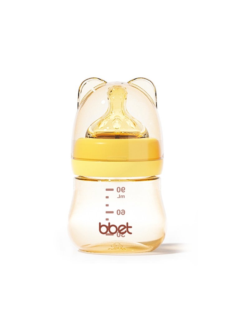 bbet Feeding Bottle ,90 ML Feeder Bottle for  0-3 Months Baby ，Baby Milk Bottle for Newborn Baby,  Milk Feeding Bottle with Wide Mouth Baby PPSU  Feeding Bottle Resistant to Falling and Anti Flatulence - Image 3