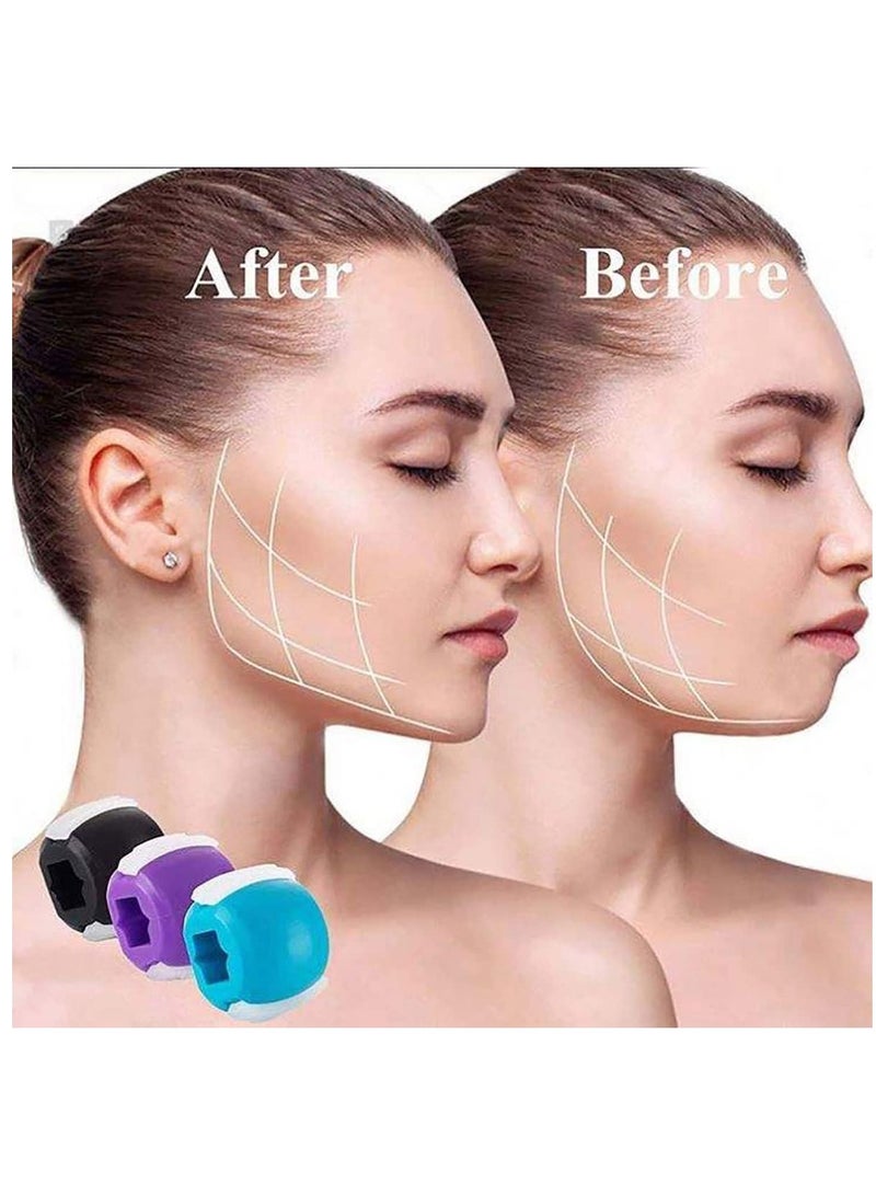 إسكدنيا كرة تمارين الفك للوجه مكونة من 3 قطع لتحديد الوجه والرقبة - Image 3