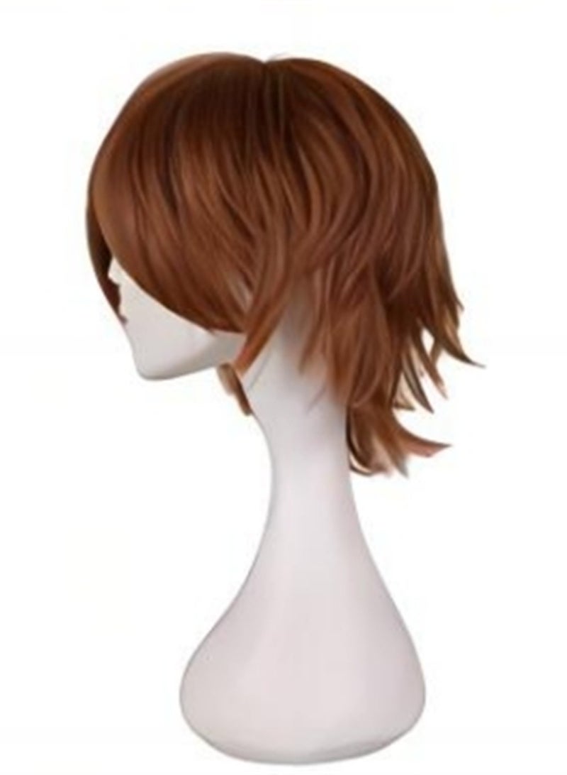 Universal anti-warp men's short hair style cosplay wig costumes dress up wig  - Image 4
