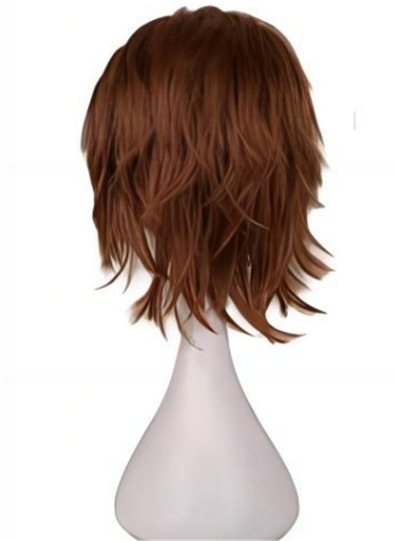 Universal anti-warp men's short hair style cosplay wig costumes dress up wig  - Image 3