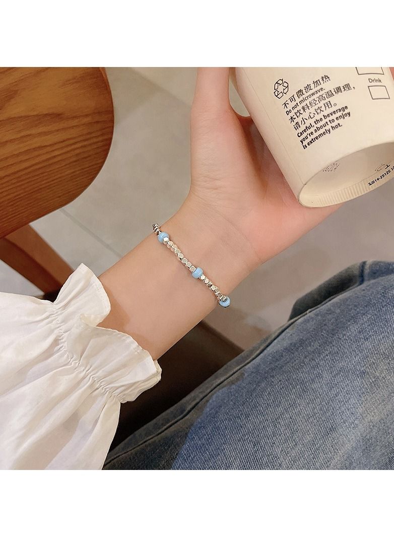 ساتينور المرأة الصغيرة الطازجة سوار الإناث مكانة الإبداعية الفضة كسر تصميم قليل من Taels - Image 4