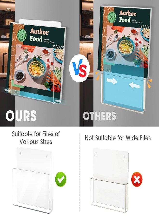 NiOffice 2-Pack Magnetic Acrylic File Holders with Clear View Panel for Notes, Recipes, Documents & More, Easy to Install & Space-Efficient for Refrigerators, Filing Cabinets & Metal Surfaces (Large) - Image 5