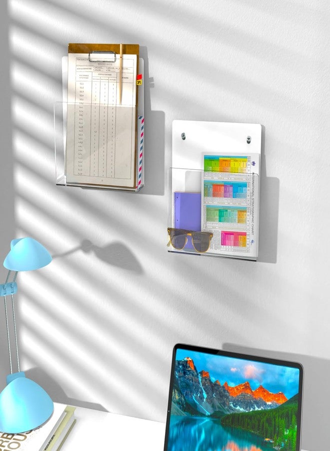 NiOffice 2-Pack Magnetic Acrylic File Holders with Clear View Panel for Notes, Recipes, Documents & More, Easy to Install & Space-Efficient for Refrigerators, Filing Cabinets & Metal Surfaces (Large) - Image 4