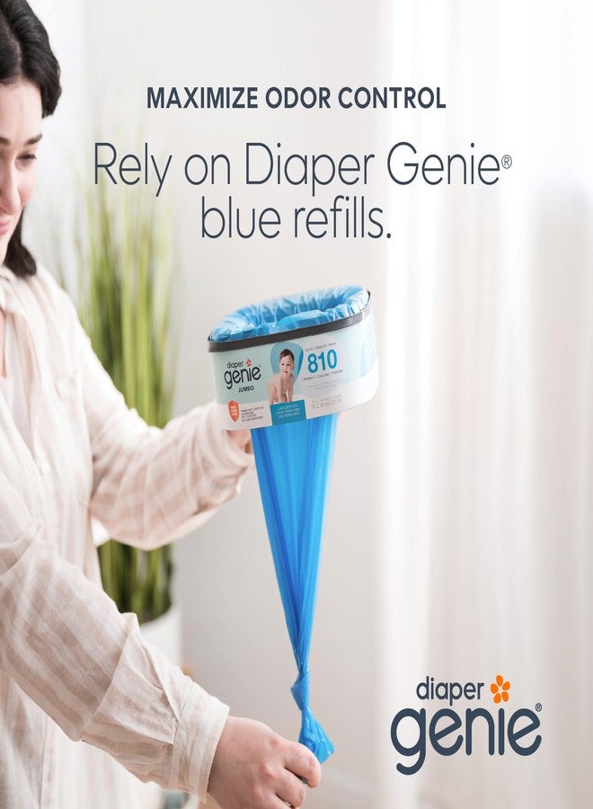 Diaper Genie The Diaper Genie Jumbo+ Square Refill, with continuous film, can hold up to 1080 newborn-sized diapers per refill. - Image 2