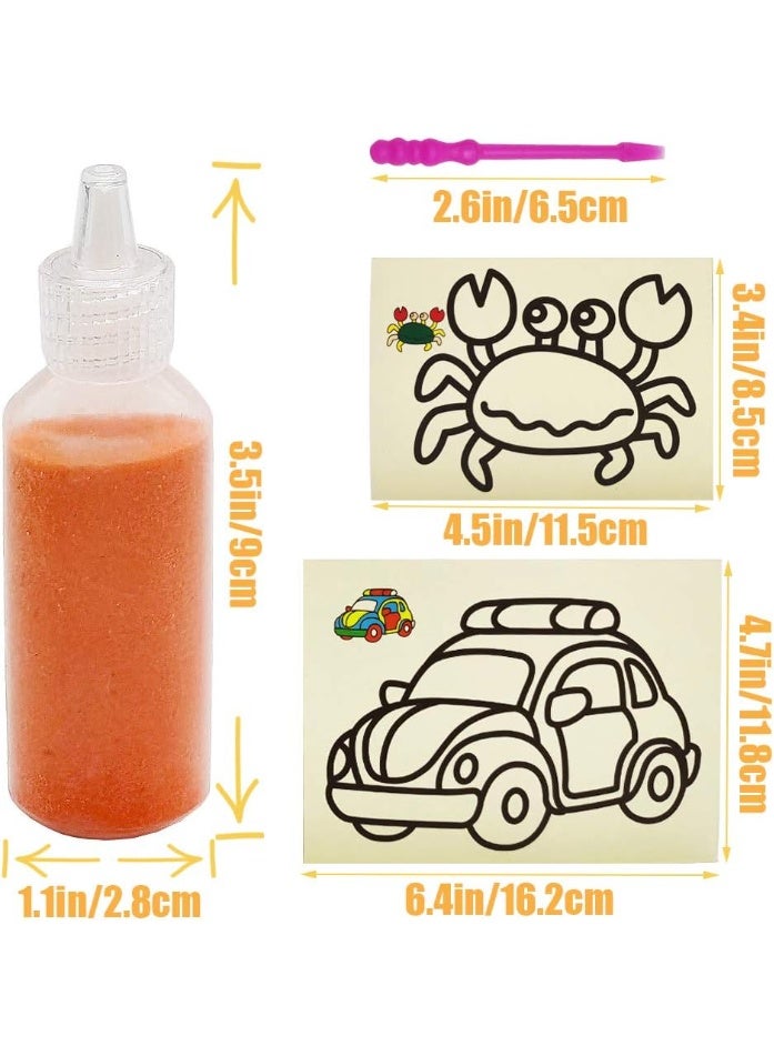 12 piece DIY Sand Drawing Board Set, Children's Sand Drawing Set, DIY Handmade Puzzle Toy Creative Sand Drawing  - Image 2