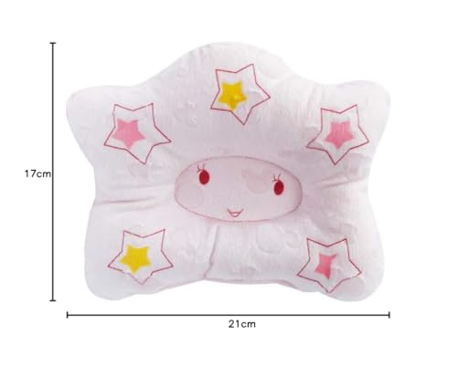 Futaba Newborn Position Correcting Star Pattern Soft Pillow-Pink - Image 5