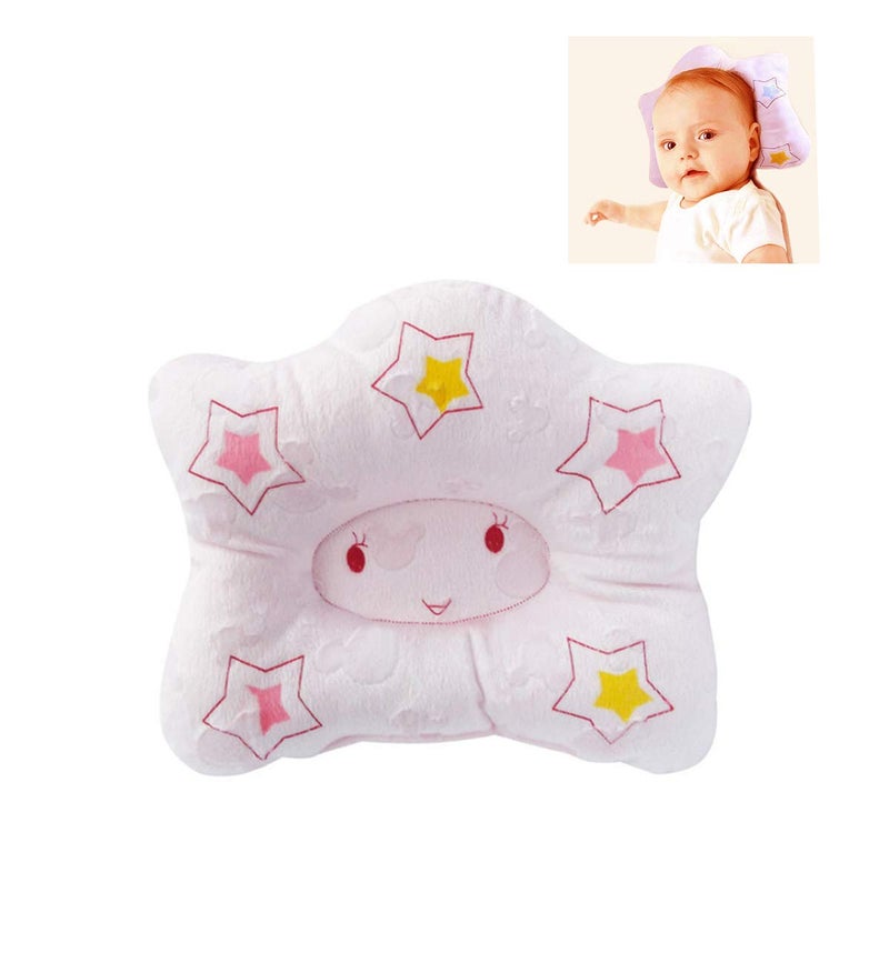 Futaba Newborn Position Correcting Star Pattern Soft Pillow-Pink - Image 2