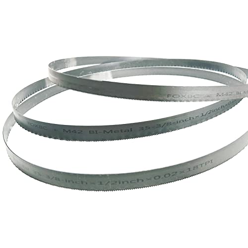 FOXBC 35-3/8 Inch Bandsaw Blade 18 TPI for Milwaukee 48-39-0529 Portable Band Saw Blade, 35-3/8" x 1/2" x .020" 18 TPI, 3-Pack - Image 2