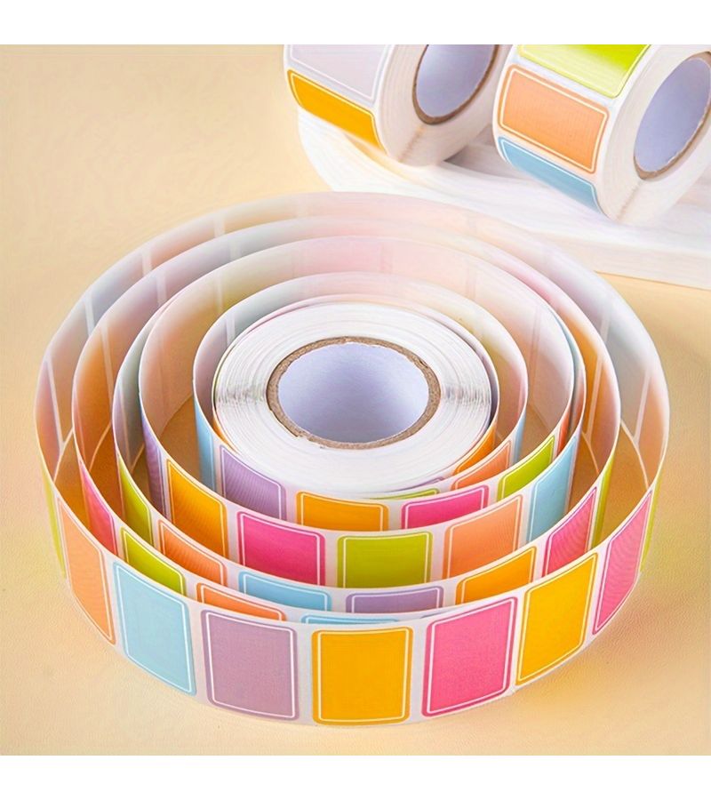 Color Coded Index Labels 500 Sheets Roll For Easy Organization Office School Home Use - Image 1