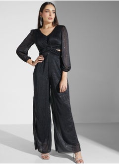 Khizana Wide Leg Belted Jumpsuit  - Image 4