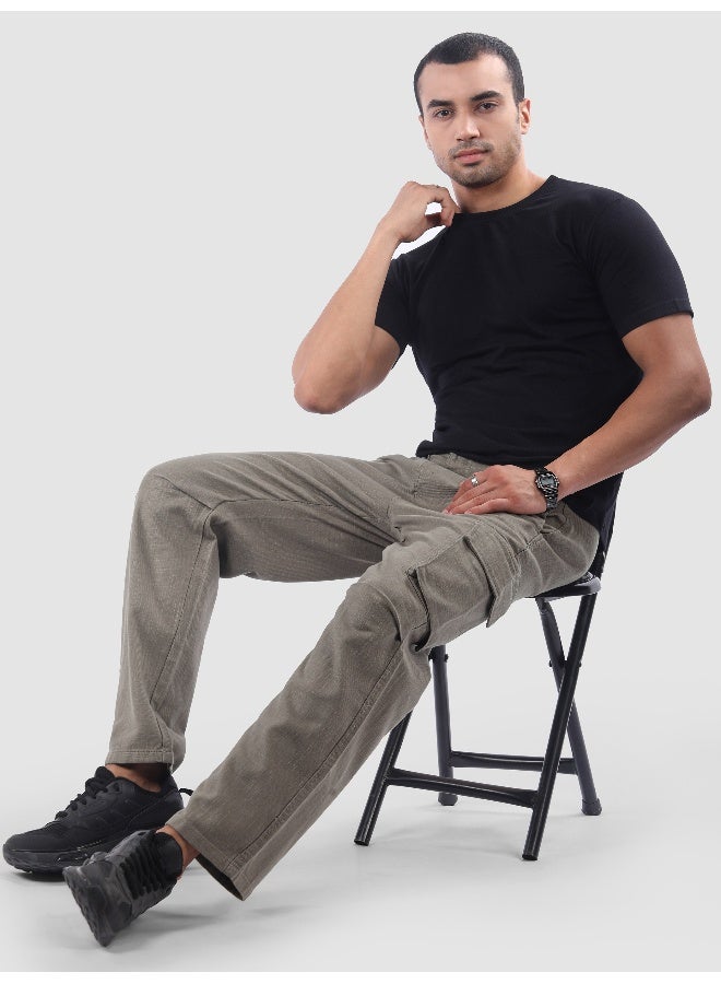 Beyoung Grey Adjustable Waist Cargo Pants  - Image 3
