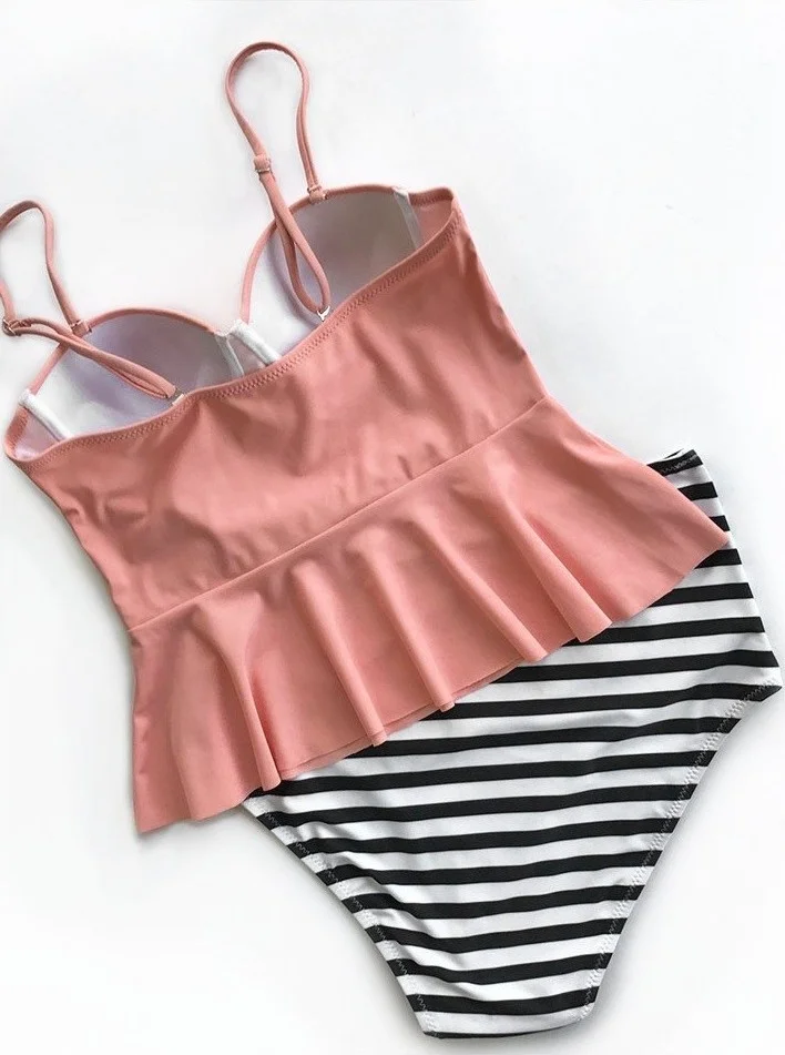 Angelsin High Waist Tankini Set