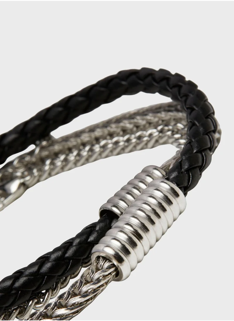 JACK & JONES 2 Pack Braided Bracelet