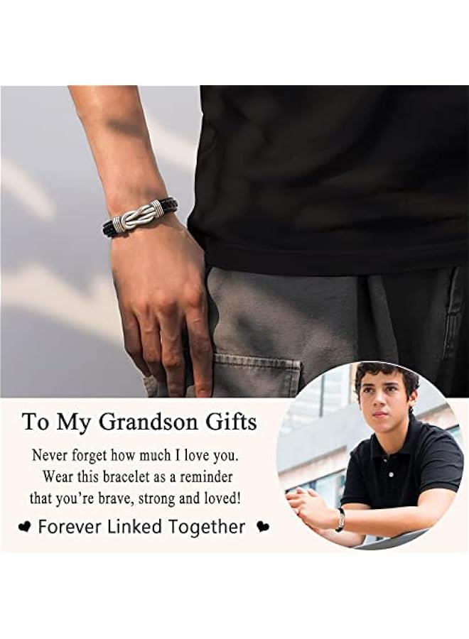 Arabest To My Son/Grandson/Nephew Bracelet, Gifts for Teens Boys Men Inspirational Bracelet for Birthday Confirmation Graduation Back to School  Gifts - Image 2