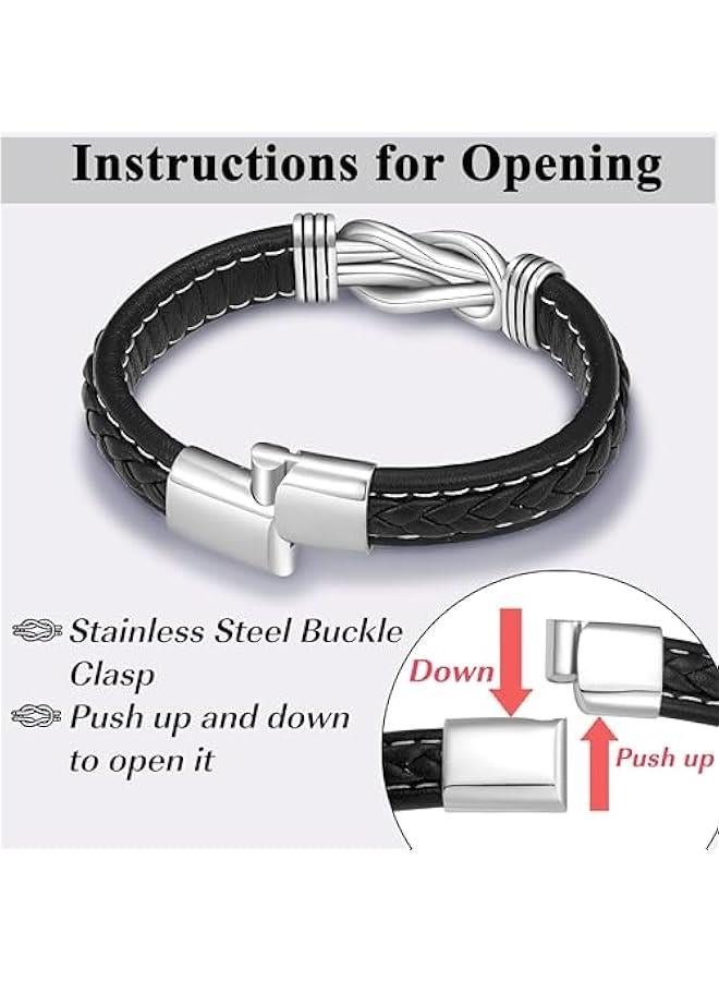 Arabest To My Son/Grandson/Nephew Bracelet, Gifts for Teens Boys Men Inspirational Bracelet for Birthday Confirmation Graduation Back to School  Gifts - Image 4