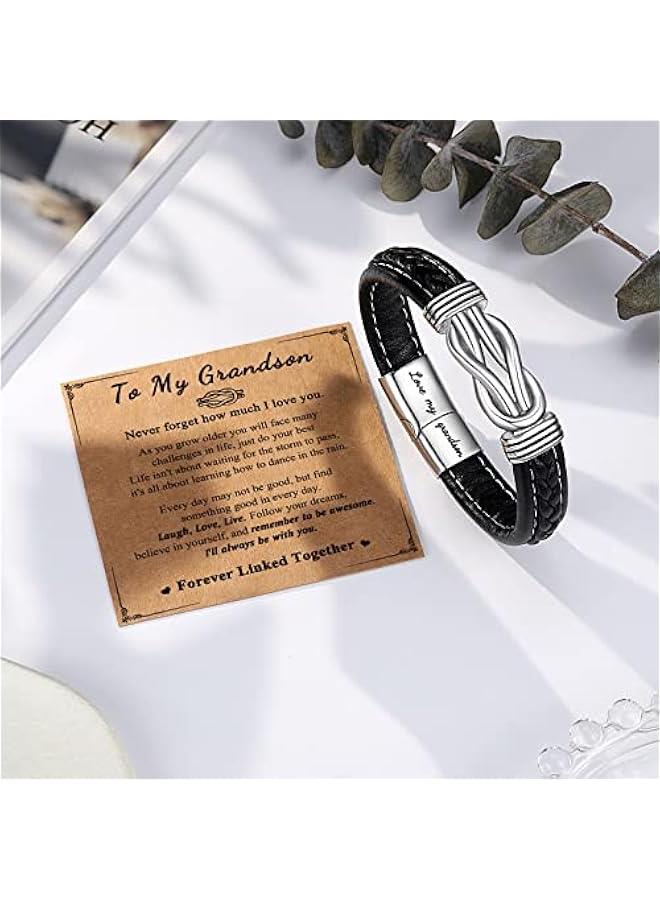 Arabest To My Son/Grandson/Nephew Bracelet, Gifts for Teens Boys Men Inspirational Bracelet for Birthday Confirmation Graduation Back to School  Gifts - Image 5