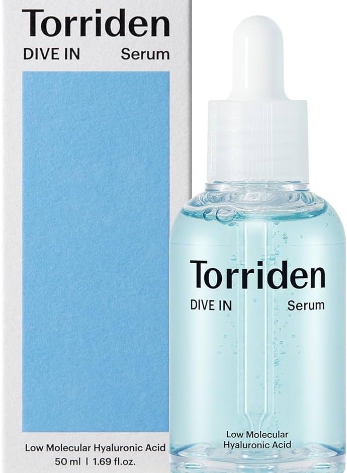 Torriden DIVE-IN Low-Molecular Hyaluronic Acid Serum, 1.69 fl oz | Fragrance-free Face Serum for Dry, Dehydrated, Oily Skin | Vegan, Clean, Cruelty-Free Korean Skin Care - Image 1
