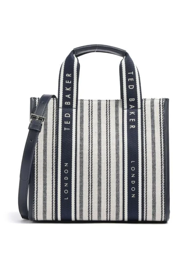 Ted Baker Harllee Striped Canvas Small Webbing Crossbody Bag