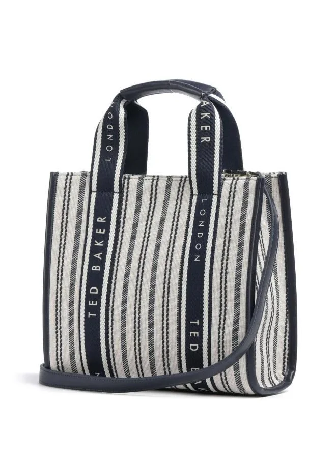 Ted Baker Harllee Striped Canvas Small Webbing Crossbody Bag