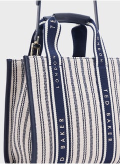 Ted Baker HARLLEE Striped Canvas Small Webbing Cross Body Ba  - Image 4
