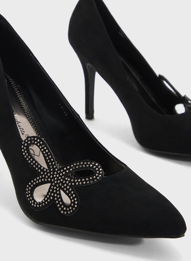 Ella Limited Edition Embellished Detail  Pump  - Image 4