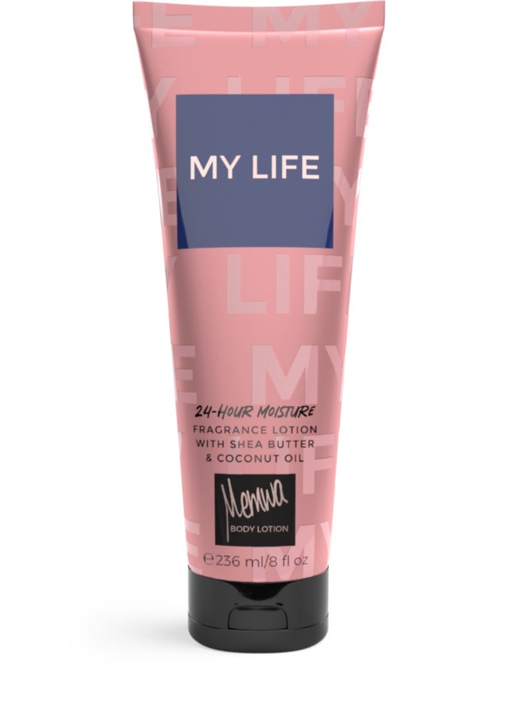 Memwa لوشن الجسم المعطر بزبدة الشيا وجوز الهند لجميع أنواع البشرة 236 مل