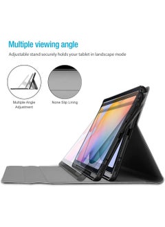 روك بو جراب لوحة المفاتيح لجهاز Galaxy Tab S6 Lite 10.4 بوصة 2022 2020 غطاء ذكي رفيع وخفيف الوزن مع لوحة مفاتيح لاسلكية لجهاز Galaxy Tab S6 Lite 10.4 '' SM-P613 P619 P610 P615  - Image 3