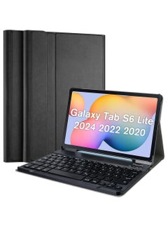 روك بو جراب لوحة المفاتيح لجهاز Galaxy Tab S6 Lite 10.4 بوصة 2022 2020 غطاء ذكي رفيع وخفيف الوزن مع لوحة مفاتيح لاسلكية لجهاز Galaxy Tab S6 Lite 10.4 '' SM-P613 P619 P610 P615  - Image 1