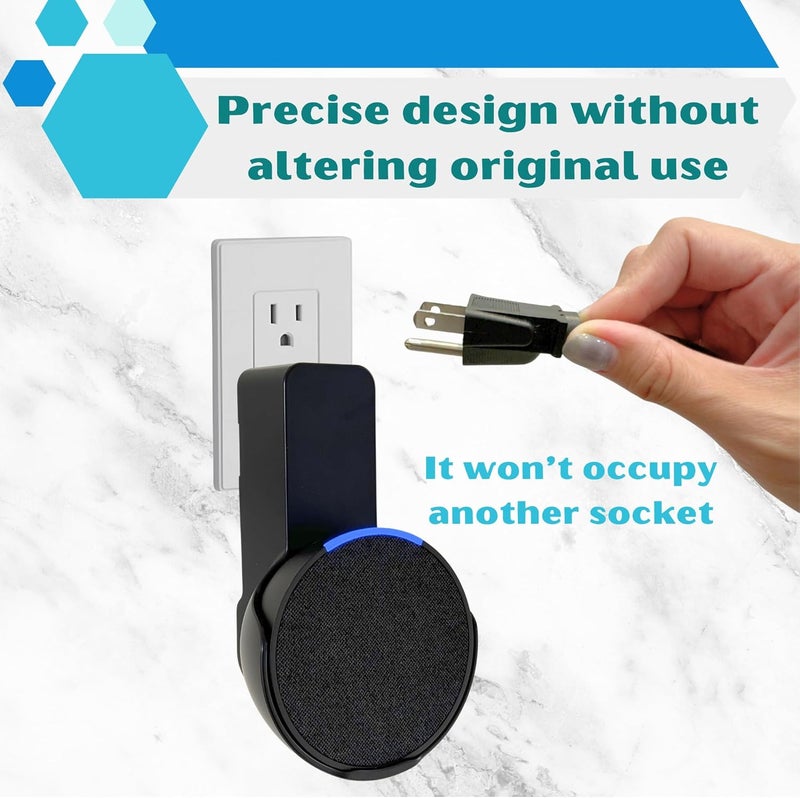 Sintron Wall Mount for Universal Speakers (including Echo Pop) - Black - Image 4