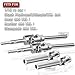 ARRCat 4PCS Stainless Steel Drive Shaft CVD Upgrades Part for 110 Stampede VXL 4X4Rustler VXL 4X4Slash VXL 4X4 Platinum UltimateHoss VXL 4X4 4WDARRCat Front Rear 45 Drive Shaft with HexBlue - Image 4