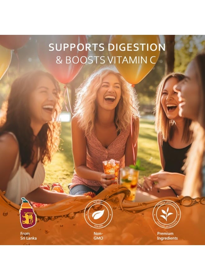 Olinda Pineapple & Mango Organic Black Tea 25 Tea Bags Caffeinated Tropical Fruity Hot Or Cold Brew Natural Fruit Tea Christmas Holiday Gift For Women & Tea Lovers Secret Santa Stocking Stuffer 50 G - Image 5