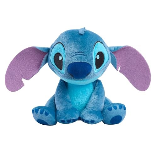 Just Play Disney Stitch 75 Small Stitch Stuffed Animal Floppy Ears Soft Huggable Toy for Fans Kids by Just Play Kids Toys for Ages 2 Up by Just Play - Image 1